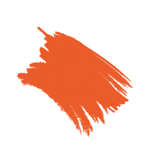 Orange brush decoration